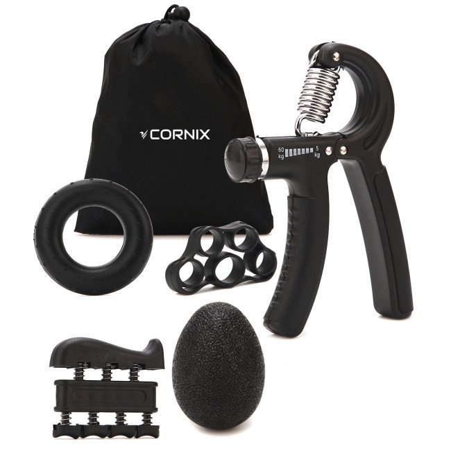 Набір еспандерів Cornix Hand Grip Workout Kit 5 шт XR-0269 Black