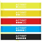 Набір стрічкових еспандерів для спорту та реабілітації Actiget Flat Band 200 х 15 cм 1-15 кг 5 шт ACT0106