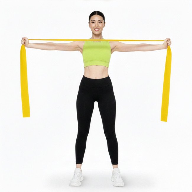 Набір стрічкових еспандерів для спорту та реабілітації Actiget Flat Band 200 х 15 cм 1-15 кг 5 шт ACT0106