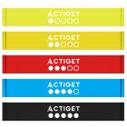 Набір стрічкових еспандерів для спорту та реабілітації Actiget Flat Band 200 х 15 cм 1-15 кг 5 шт ACT0106
