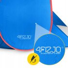 Намет пляжний 4FIZJO Pop-Up 195 x 120 см саморозкладний Blue/Red (P-5905973405164)