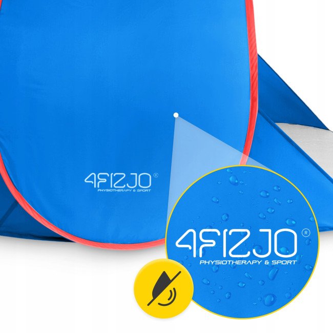 Намет пляжний 4FIZJO Pop-Up 195 x 120 см саморозкладний Blue/Red (P-5905973405164)