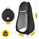 Намет туалет-душ, переодягальня Mountain Goat Pop-Up 200 x 110 x 110 см саморозкладний Black (P-5905973405195)