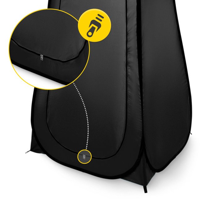 Намет туалет-душ, переодягальня Mountain Goat Pop-Up 200 x 110 x 110 см саморозкладний Black (P-5905973405195)