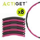Обруч для талії Actiget (хулахуп) м'який, складний 88 см 1 кг ACT0132 Grey/Pink