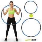 Обруч для талії Actiget (хулахуп) м'який, складний 88 см 1 кг ACT0133 Grey/Blue