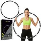 Обруч для талії Actiget (хулахуп) масажний, складний 92 см 1 кг ACT0134 Black
