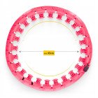 Обруч (хулахуп) масажний 4FIZJO з обтяженням Pink (P-5907739316820)