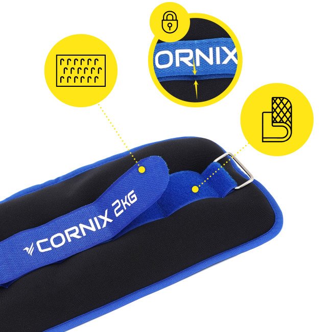 Обважнювачі-манжети для ніг та рук Cornix 2 x 2 кг XR-0174