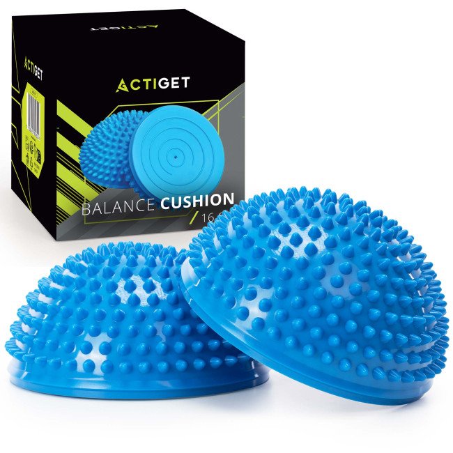 Півсфера масажна балансувальна Actiget Balance Pad 16 см 2 шт масажер для ніг, стоп ACT0117 Blue