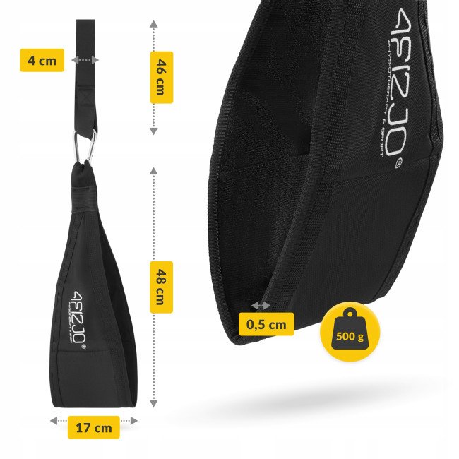 Петлі підвісні (Береша) 4FIZJO AB Sling Straps Black (P-5905973402309)