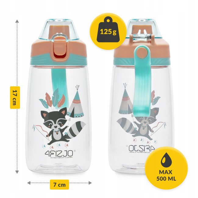 Пляшка для води дитяча 4FIZJO 500 мл Mix (P-5905973403696)
