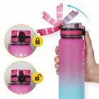 Пляшка для води спортивна 4FIZJO 1000 мл Pink/Sky Blue (P-5905973400770)