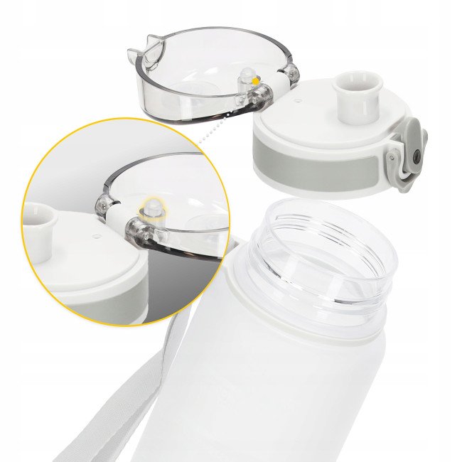 Пляшка для води спортивна 4FIZJO 650 мл Grey (P-5905973404280)