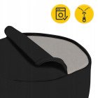 Подушка для йоги та медитації 4FIZJO Zafu кругла 32 x 20 см Black (P-5907739315540)