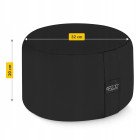 Подушка для йоги та медитації 4FIZJO Zafu кругла 32 x 20 см Black (P-5907739315540)