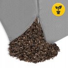 Подушка для йоги та медитації 4FIZJO Zafu кругла 32 x 20 см Grey (P-5907739315533)