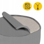 Подушка для йоги та медитації 4FIZJO Zafu кругла 32 x 20 см Grey (P-5907739315533)