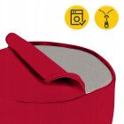 Подушка для йоги та медитації 4FIZJO Zafu кругла 32 x 20 см Red (P-5907739315526)