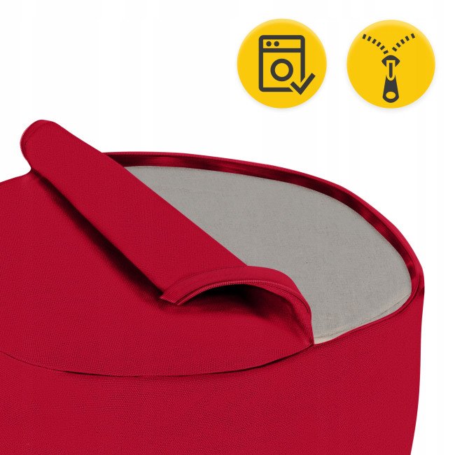 Подушка для йоги та медитації 4FIZJO Zafu кругла 32 x 20 см Red (P-5907739315526)
