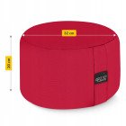 Подушка для йоги та медитації 4FIZJO Zafu кругла 32 x 20 см Red (P-5907739315526)