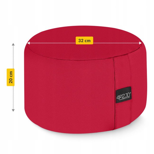 Подушка для йоги та медитації 4FIZJO Zafu кругла 32 x 20 см Red (P-5907739315526)