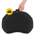Подушка для йоги та медитації 4FIZJO Zafu напівкругла 40 x 30 x 12 см Black (P-5907739315519)