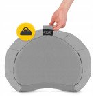 Подушка для йоги та медитації 4FIZJO Zafu напівкругла 40 x 30 x 12 см Grey (P-5907739315502)