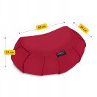Подушка для йоги та медитації 4FIZJO Zafu напівкругла 40 x 30 x 12 см Red (P-5907739315496)