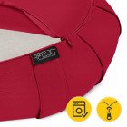 Подушка для йоги та медитації 4FIZJO Zafu напівкругла 40 x 30 x 12 см Red (P-5907739315496)