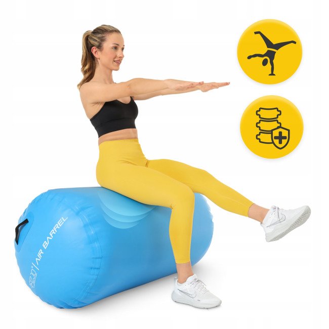 Повітряна бочка для гімнастики 4FIZJO Air Barrel 100 x 75 см Blue (P-5905973403115)