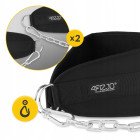 Пояс атлетичний для обтяження 4FIZJO Dip Belt 100 см Black (P-5905973402262)