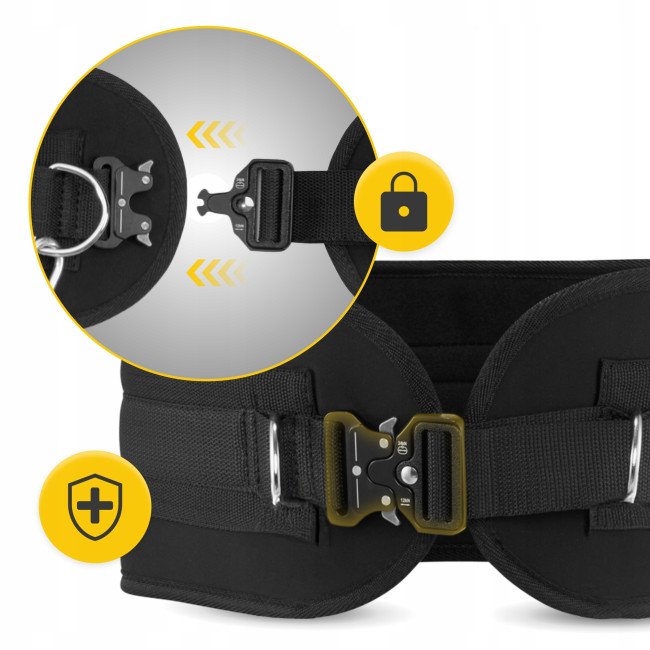 Пояс атлетичний для обтяження 4FIZJO Dip Belt 80 см Black (P-5905973402255)