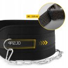 Пояс атлетичний для обтяження 4FIZJO Dip Belt 80 см Black (P-5905973402255)