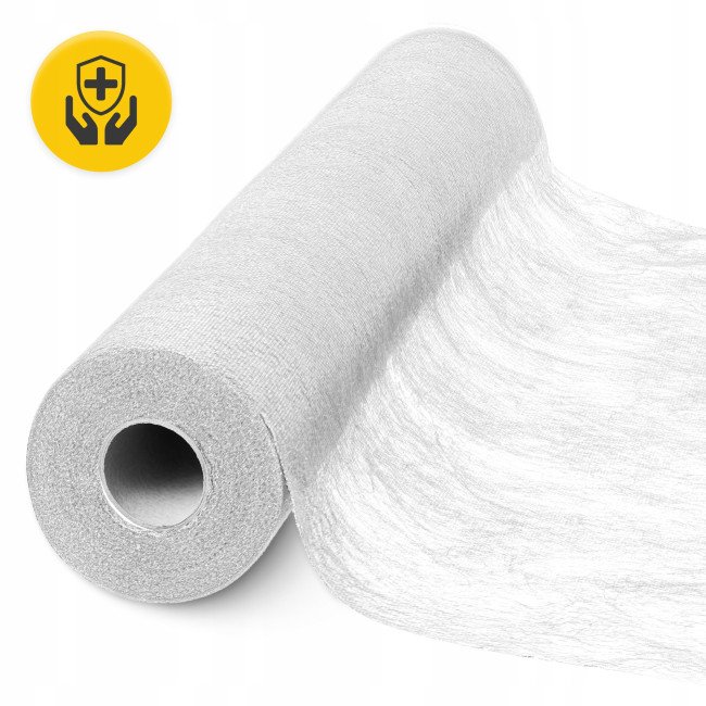 Простирадло одноразове 4FIZJO 50 м x 60 см в рулоні 14 г/м² White (P-5905973406789)