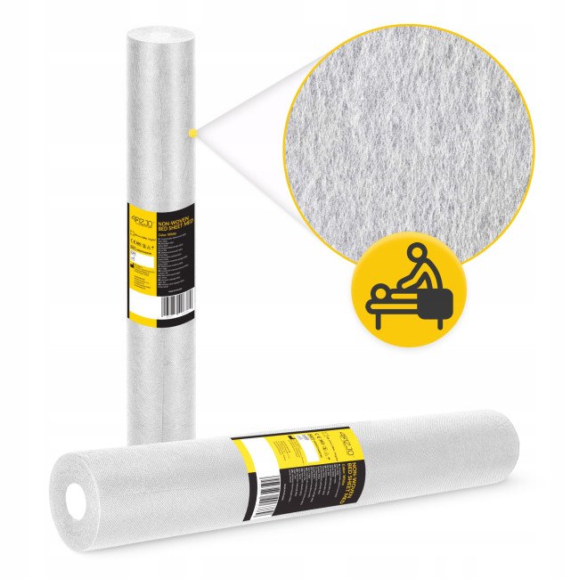 Простирадло одноразове 4FIZJO 50 м x 60 см в рулоні 14 г/м² White (P-5905973406789)