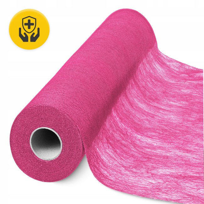 Простирадло одноразове 4FIZJO 50 м x 70 см в рулоні 18 г/м² Pink (P-5905973406819)