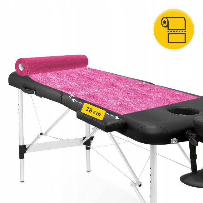 Простирадло одноразове 4FIZJO 50 м x 70 см в рулоні 18 г/м² Pink (P-5905973406819)