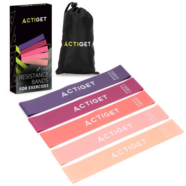Резинки для фітнесу Actiget Mini Power Band набір 5 шт 1-20 кг ACT0105