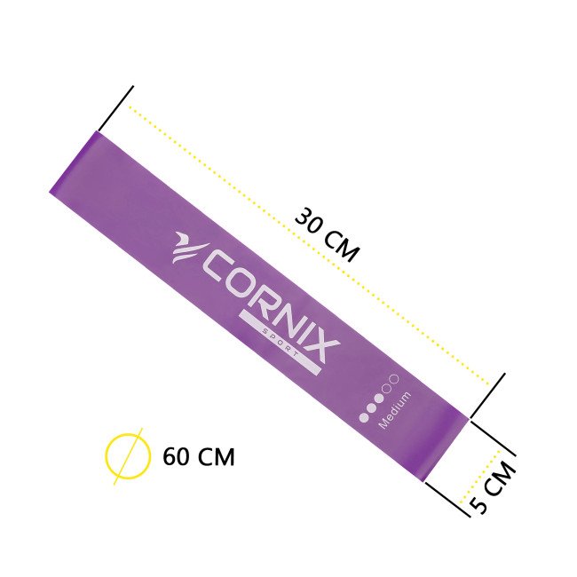 Резинки для фітнесу Cornix Mini Power Band набір 5 шт 1-20 кг XR-0046