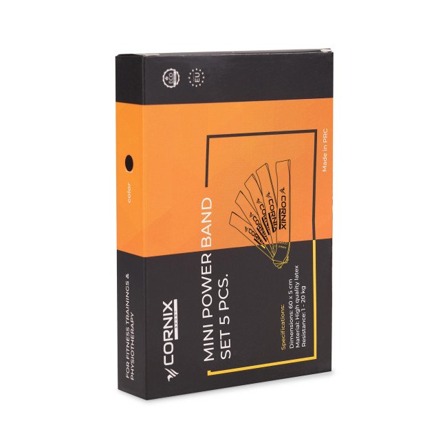 Резинки для фітнесу Cornix Mini Power Band набір 5 шт 1-20 кг XR-0047