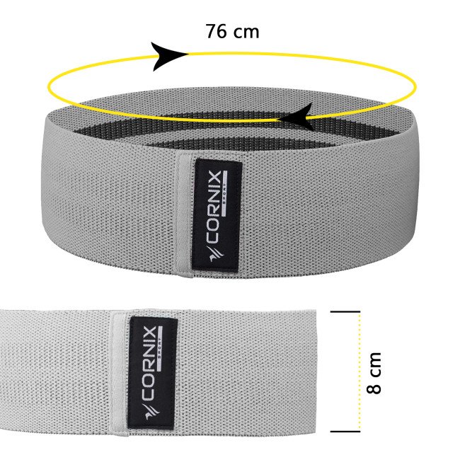 Резинки для фітнесу та спорту із тканини Cornix Hip Band набір 3 шт XR-0049