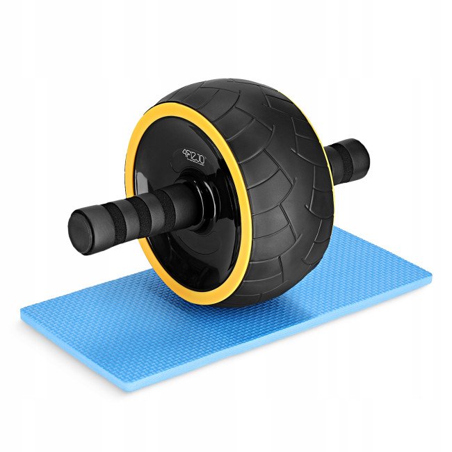 Ролик (гімнастичне колесо) для преса 4FIZJO Ab Wheel XL Black/Yellow (P-5907739314444)