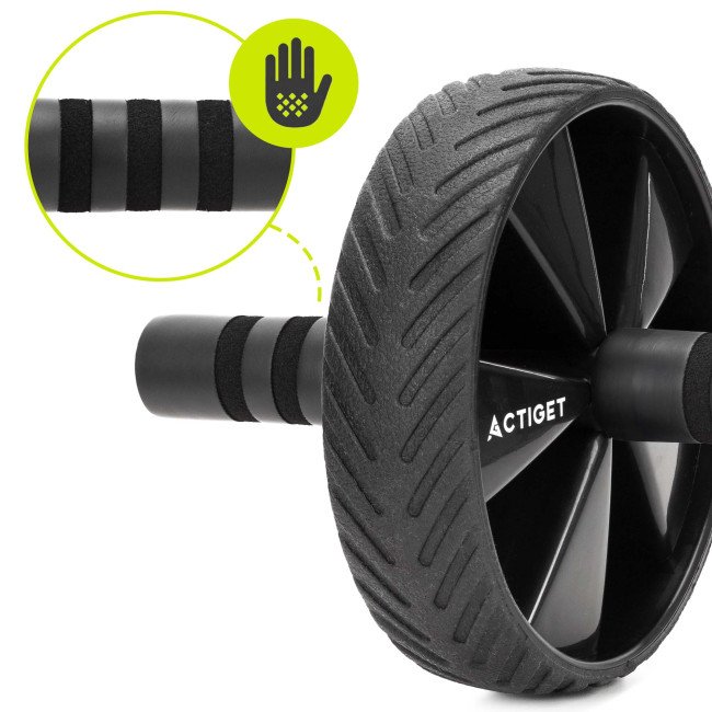 Ролик (гімнастичне колесо) для преса Actiget Ab Wheel ACT0110 Black