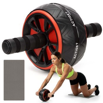 Ролик (гімнастичне колесо) для преса Actiget Ab Wheel ACT0111 Black/Red