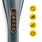 Ручний вібраційний масажер для тіла 4FIZJO Long Stick 7 в 1 Grey (P-5907739319135)