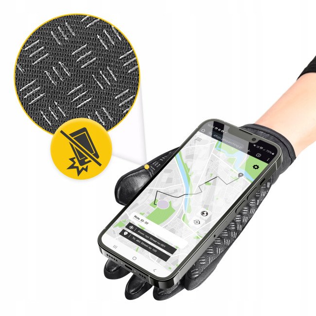 Рукавички для бігу 4FIZJO Size XL Black (P-5907739318145)