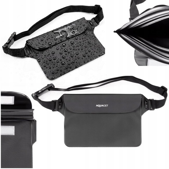 Сумка на пояс Aquaget водонепроникна IPX8 AQ0026 Black