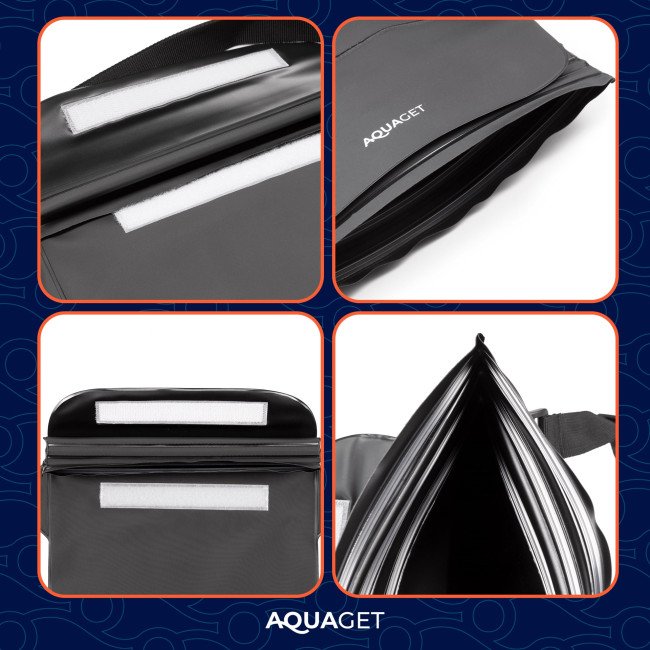 Сумка на пояс Aquaget водонепроникна IPX8 AQ0026 Black