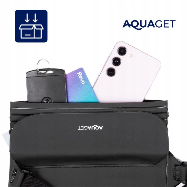 Сумка на пояс Aquaget водонепроникна IPX8 AQ0026 Black